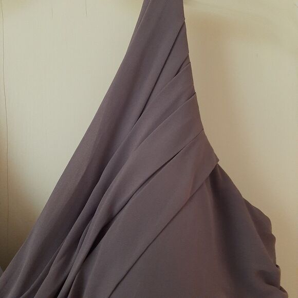Sz 18 Bill Levkoff Dark Purple Formal Dress 40" total length Prom Bridesmaid - Picture 9 of 14